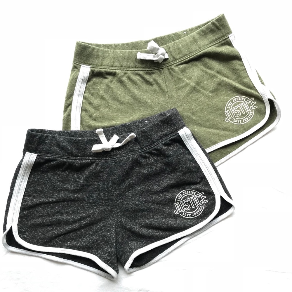 JUSTICE SHORTS - 2 PAIRS!